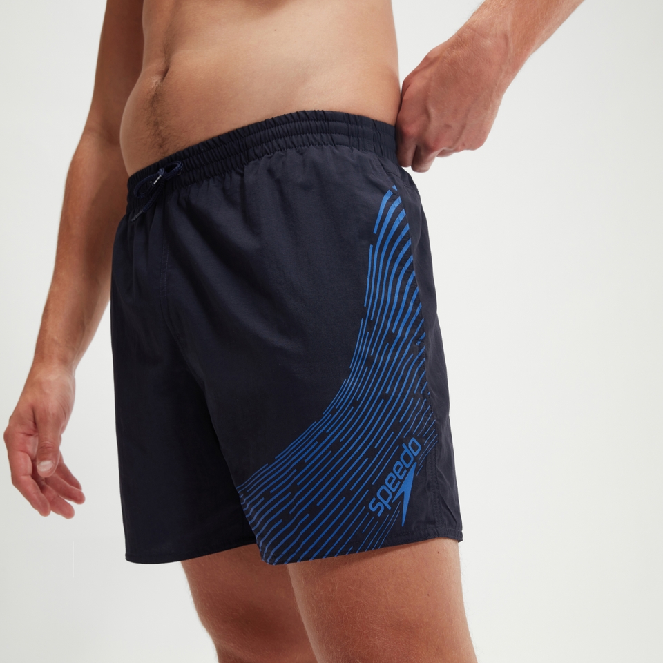 Men's Hyper Boom Logo 16'' Swim Shorts Navy/Blue