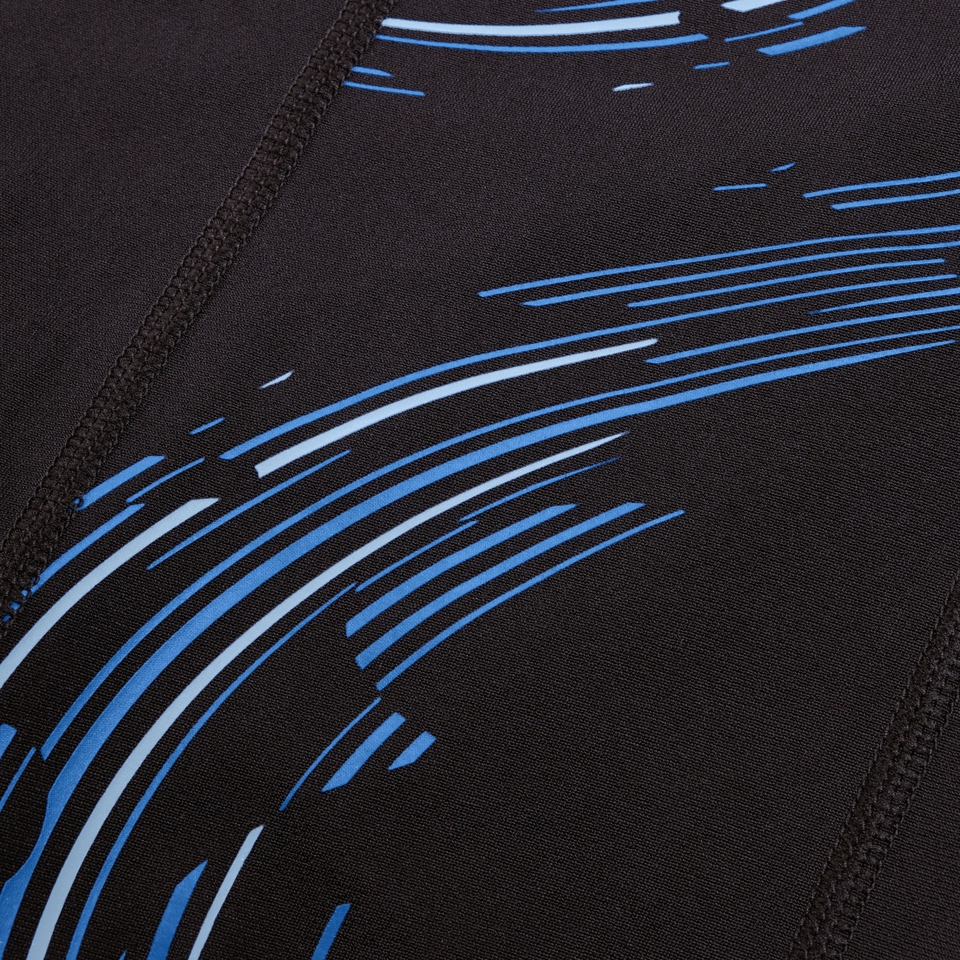 Men's Tech Panel Aquashort Black/Blue