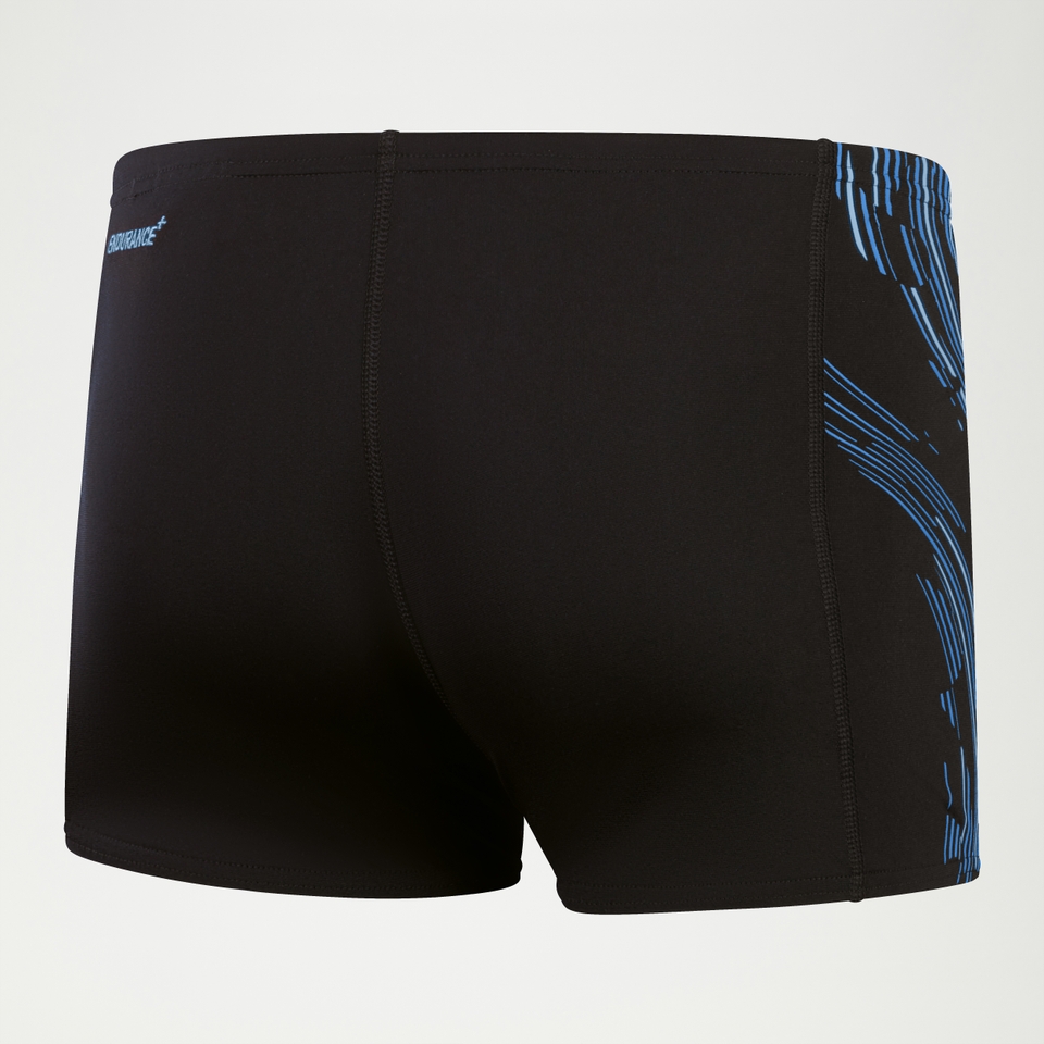 Men's Tech Panel Aquashort Black/Blue