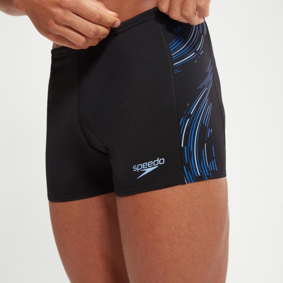 Men's Tech Panel Aquashort Black/Blue