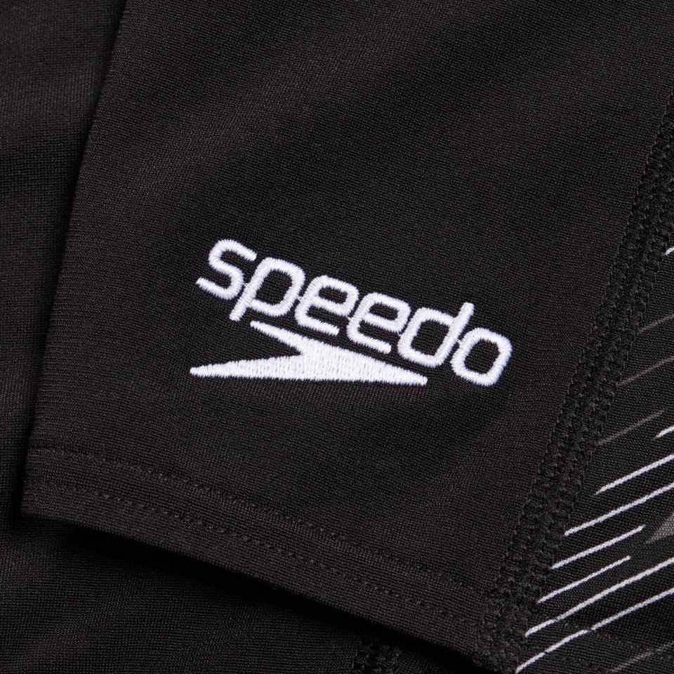HyperBoom-Schwimmhose mit Einsätzen für Herren Schwarz/Grau