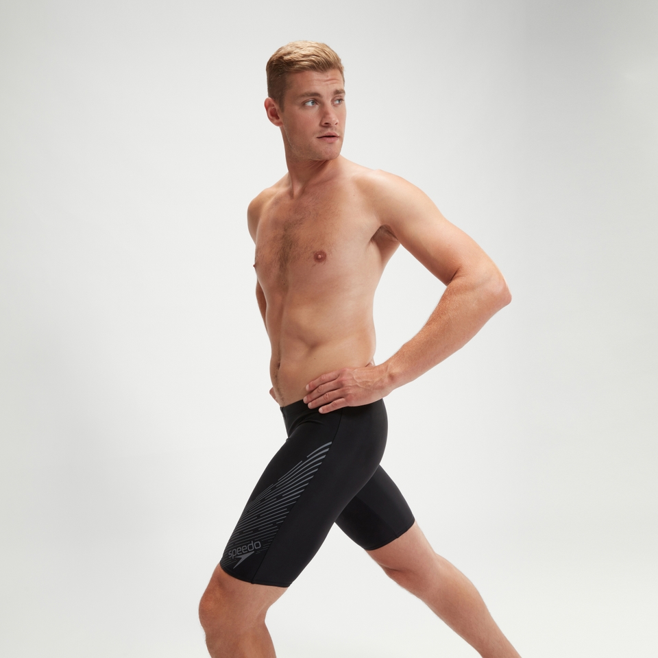 Men's Medley Logo Jammer Black/Grey