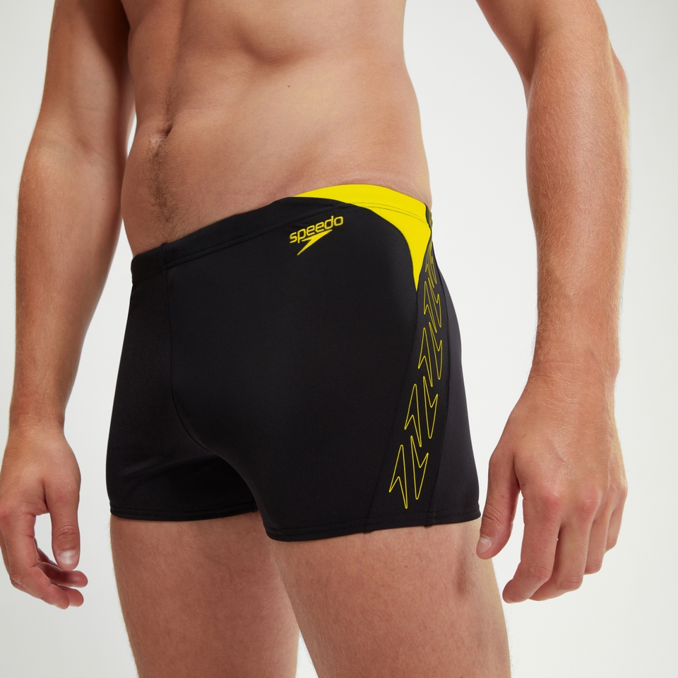 Boxer de bain Homme HyperBoom Splice noir/jaune