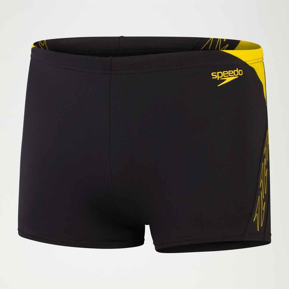 Boxer de bain Homme HyperBoom Splice noir/jaune