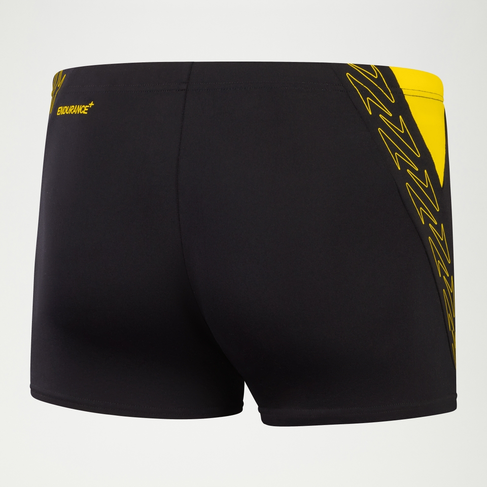 Boxer de bain Homme HyperBoom Splice noir/jaune