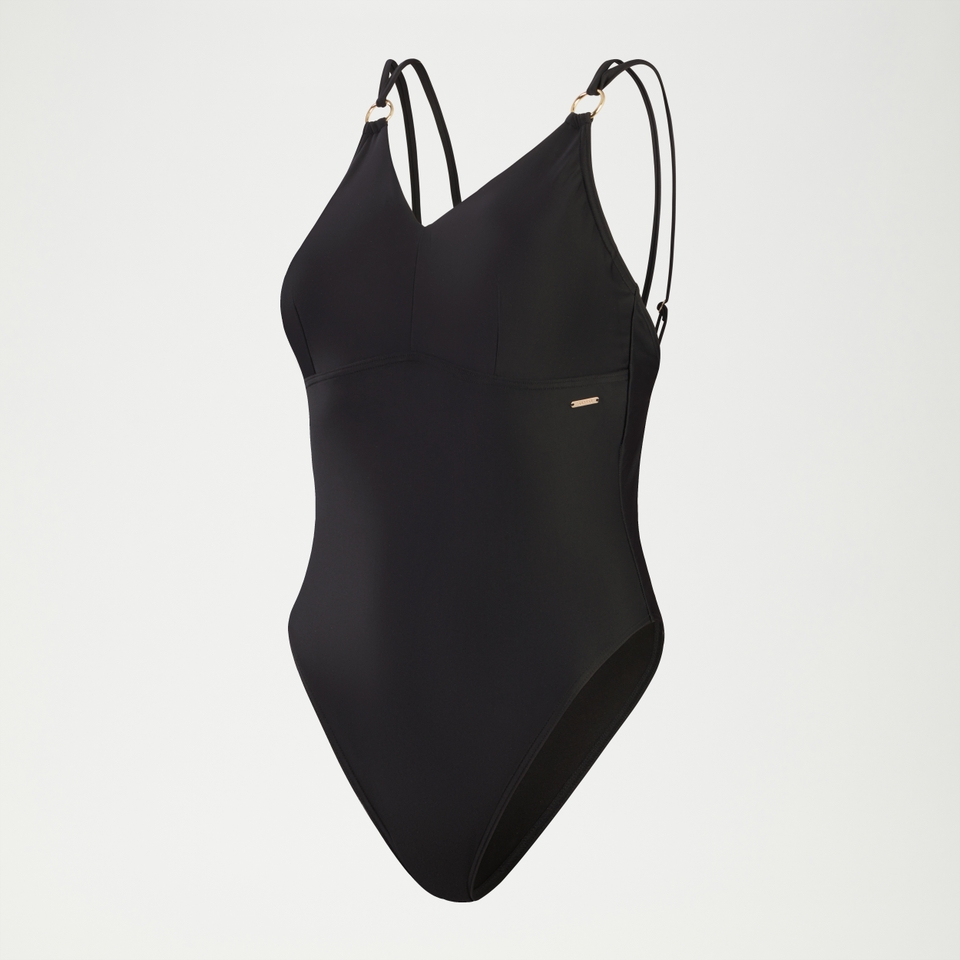 Women's Shaping Strappy One Piece Black