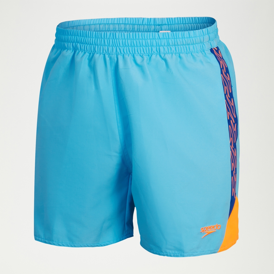 Men's Hyper Boom Splice 16'' Swim Shorts Blue/Orange