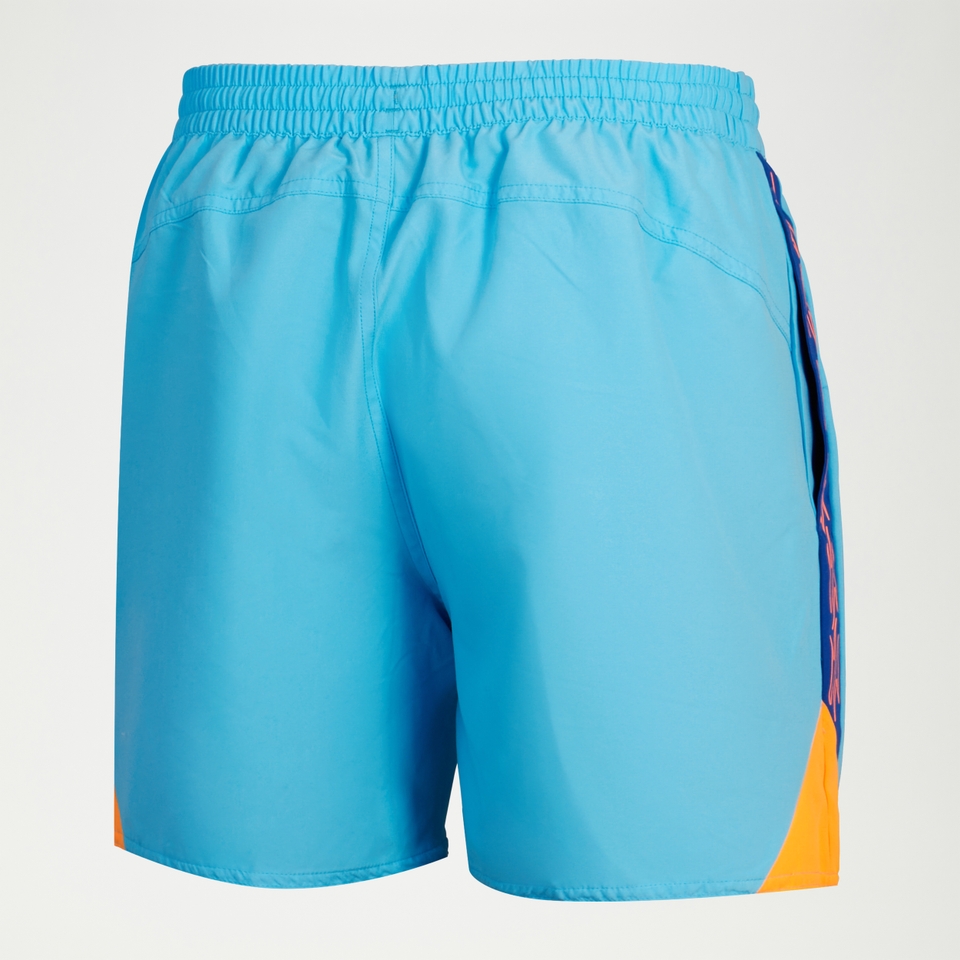 Men's Hyper Boom Splice 16'' Swim Shorts Blue/Orange