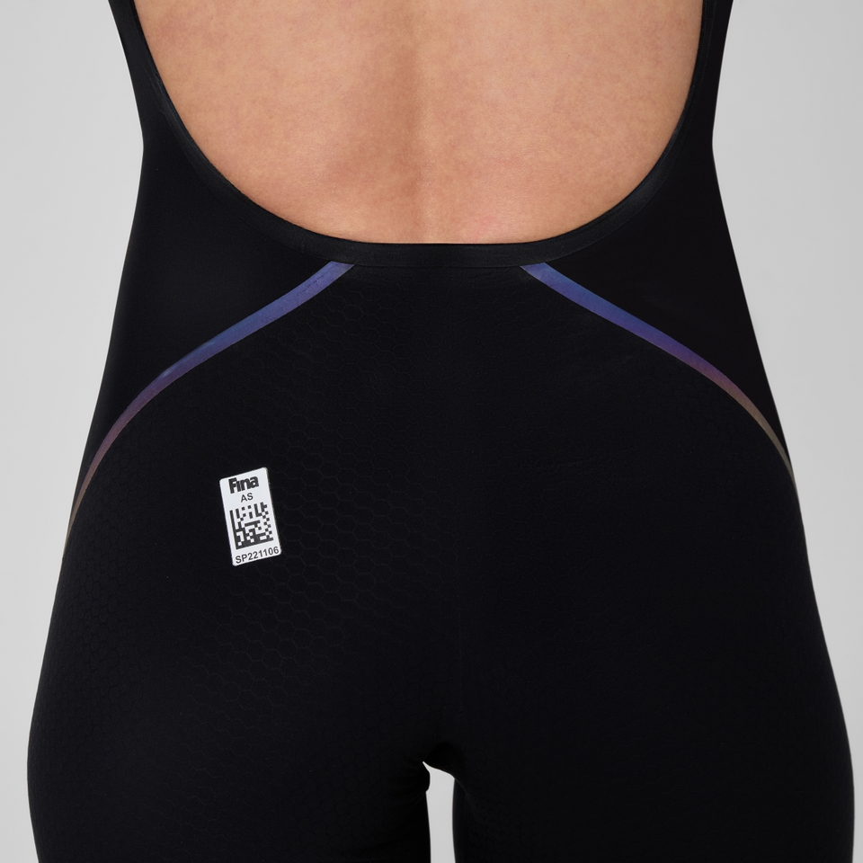 Women's Fastskin LZR Pure Intent 2.0 Openback Kneeskin Black/Iridescent