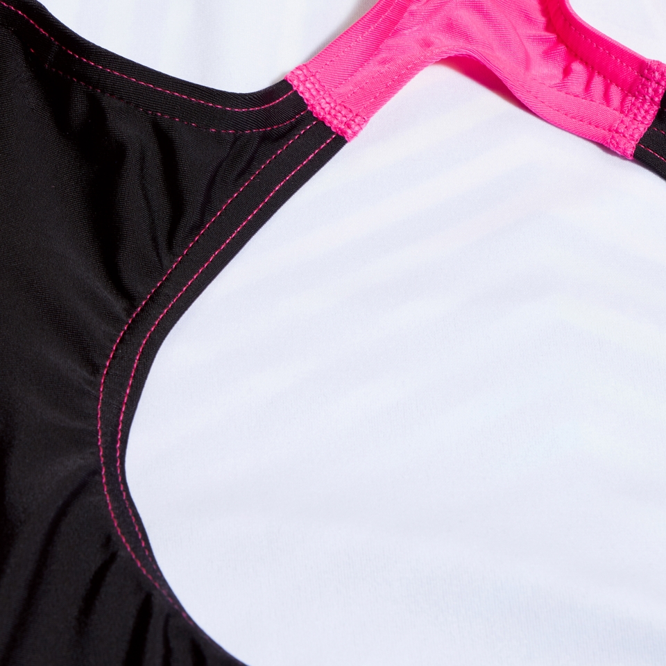 Maillot de bain Fille Digital Placement Splashback noir/jaune