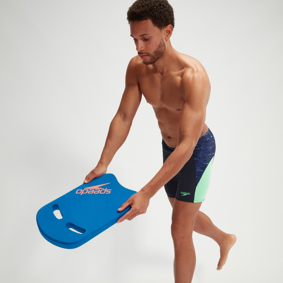 Mittellange Endurance+ Max Splice-Schwimmhose für Herren Marineblau/Grün