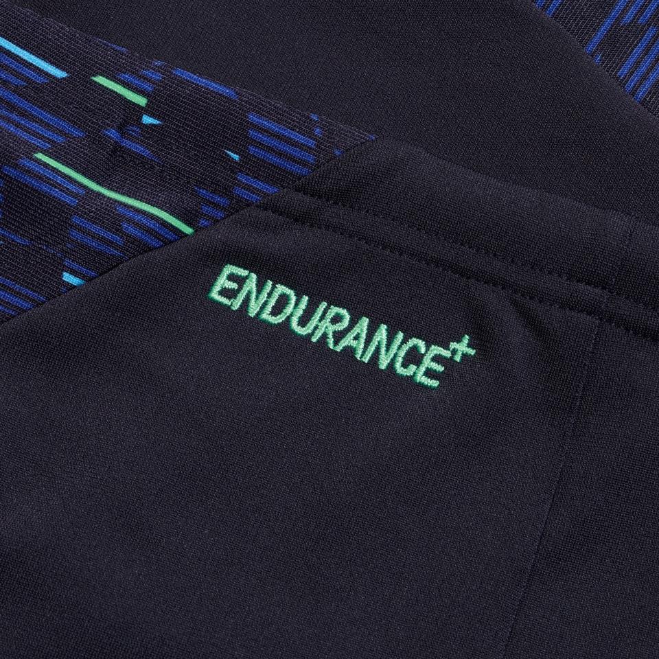 Mittellange Endurance+ Max Splice-Schwimmhose für Herren Marineblau/Grün
