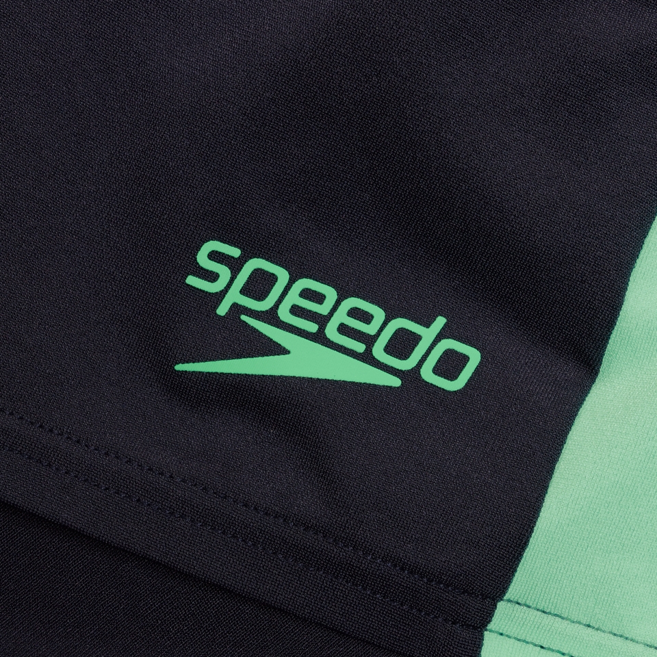 Mittellange Endurance+ Max Splice-Schwimmhose für Herren Marineblau/Grün