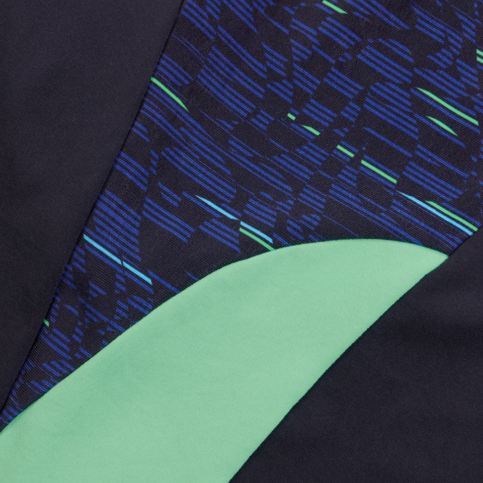 Mittellange Endurance+ Max Splice-Schwimmhose für Herren Marineblau/Grün