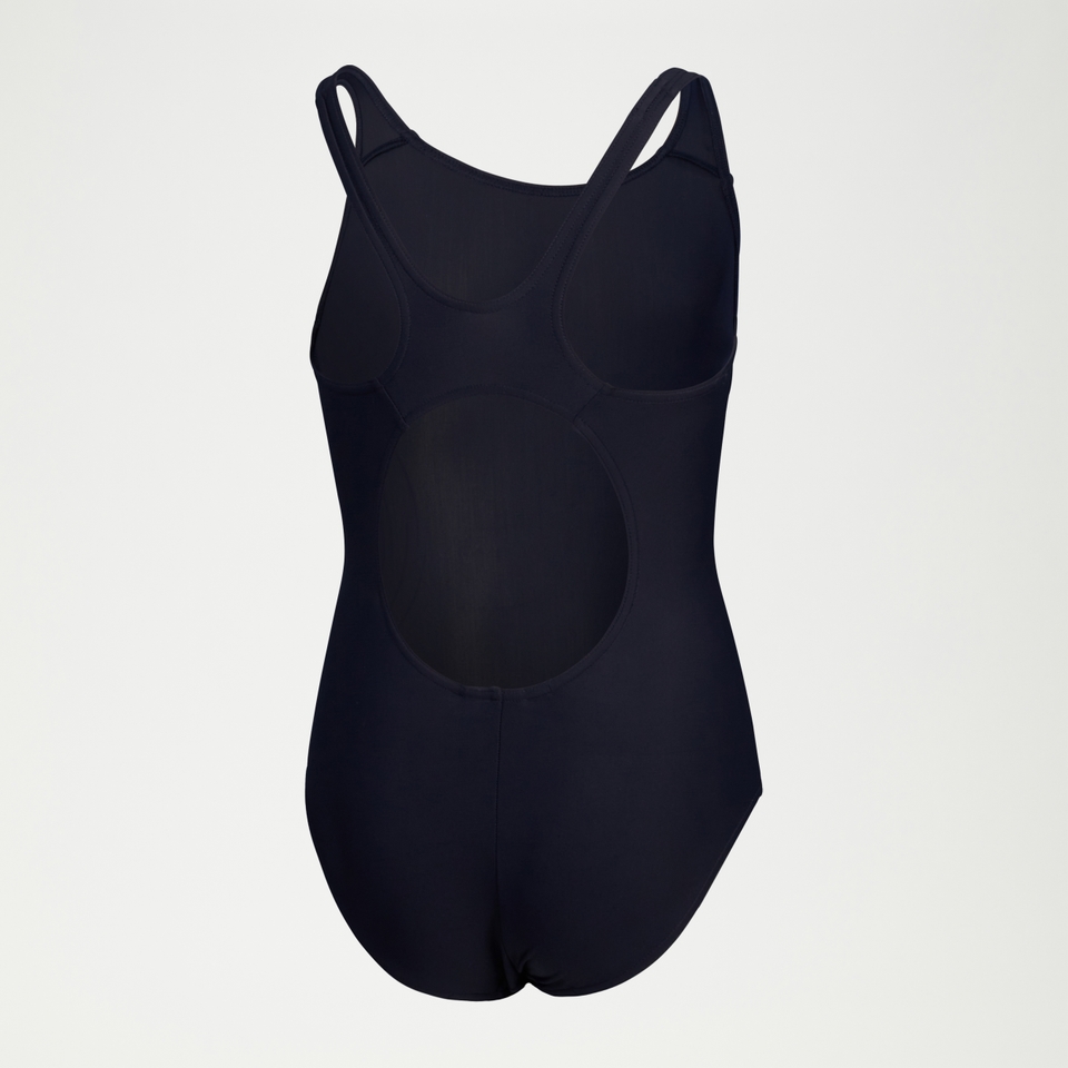 Maillot de bain Fille Placement Muscleback bleu marine/rose