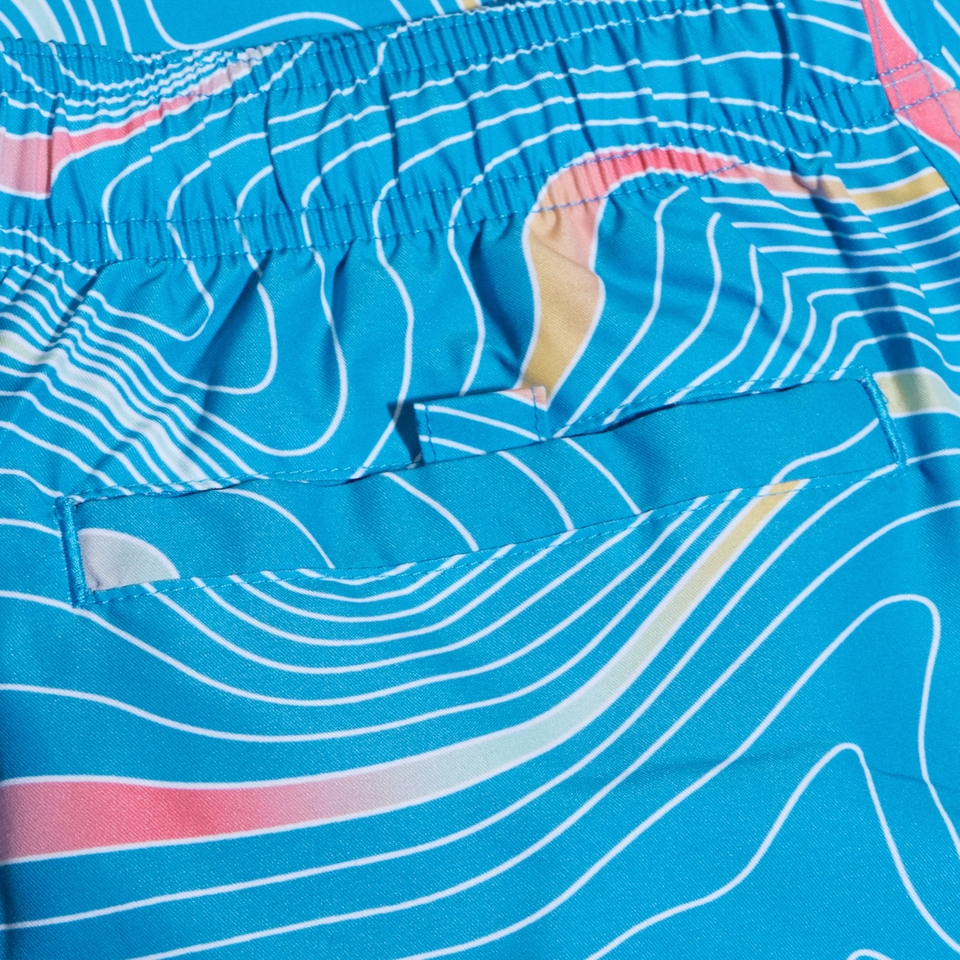 Boys Digi Printed 13" Swim Shorts Blue