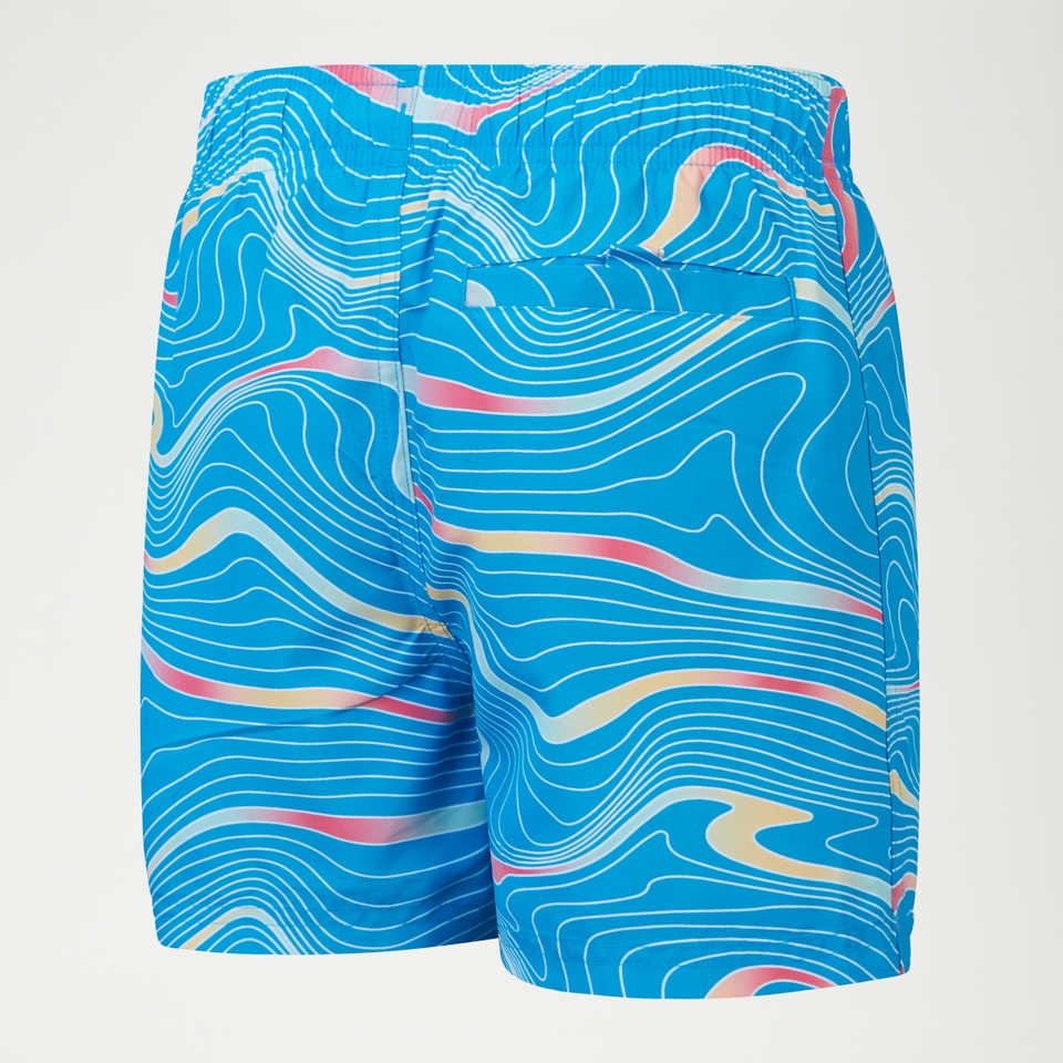 Boys Digi Printed 13" Swim Shorts Blue