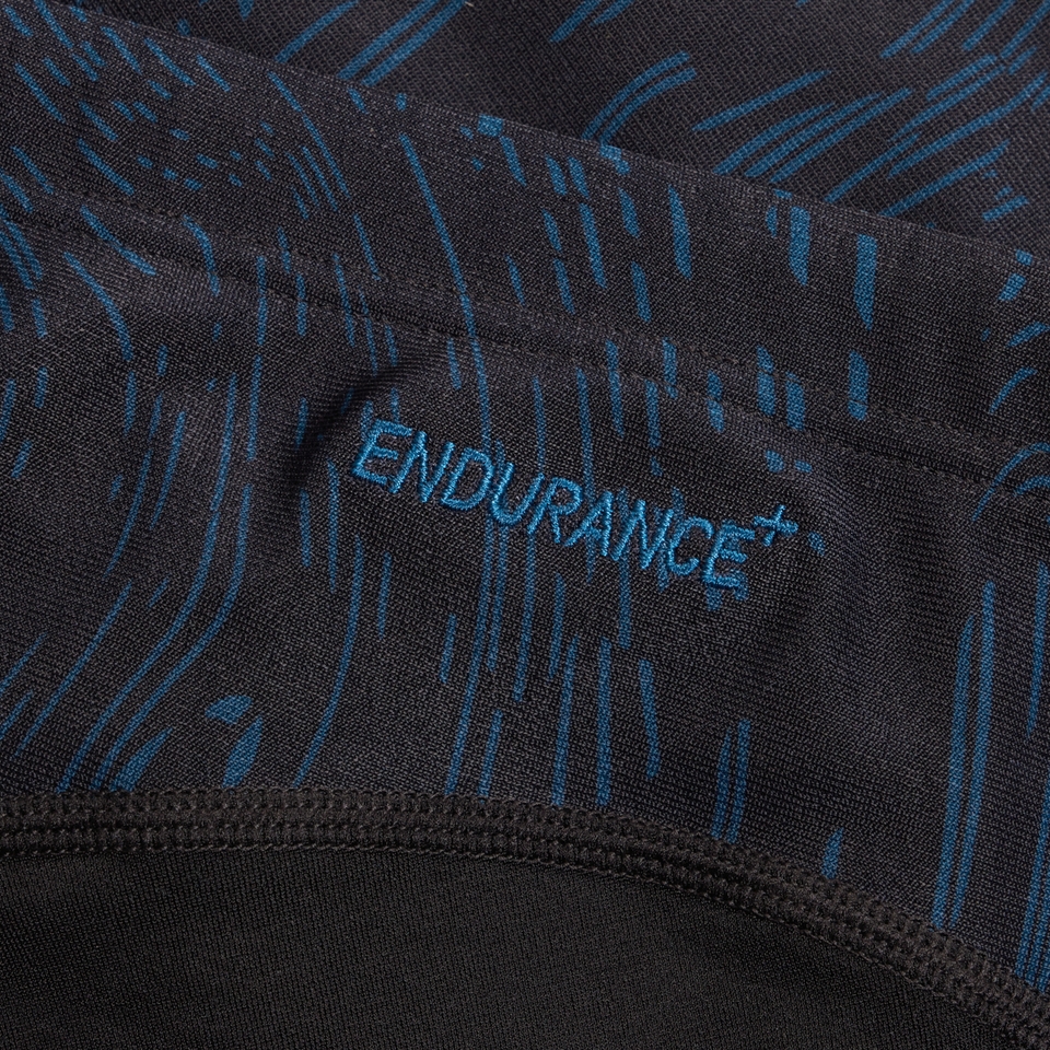 Men's Endrance+ Max Compression Mid Jammer Black/Teal