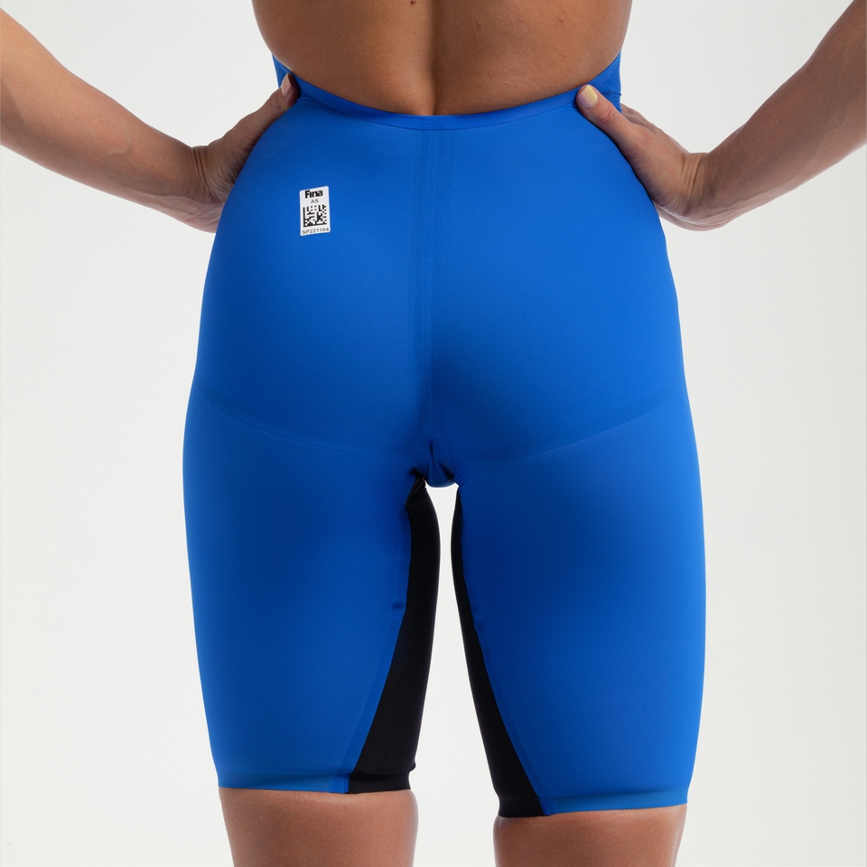 Women's Fastskin LZR Pure Valor 2.0 Openback Kneeskin Blue/Black