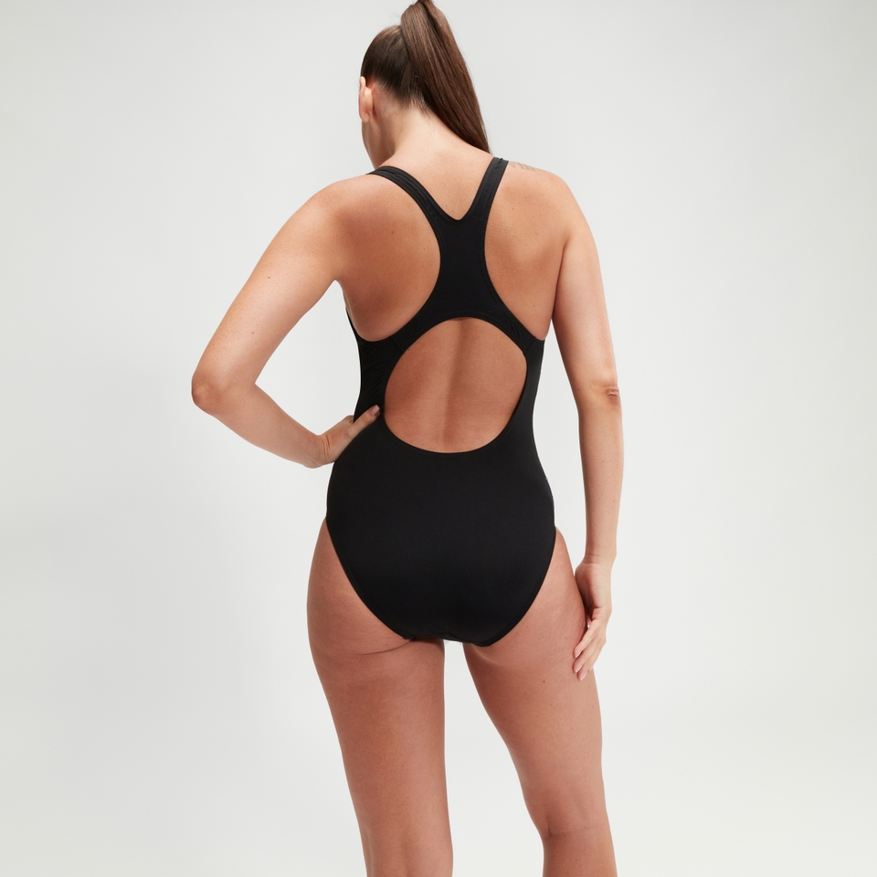 Women's Digital Printed Medalist Swimsuit Black
