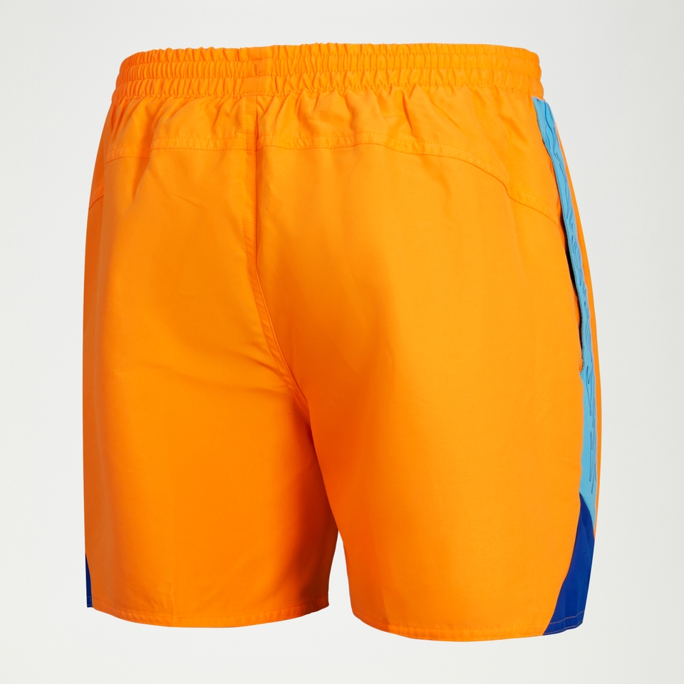 Men's Hyper Boom Splice 16'' Swim Shorts Orange/Blue