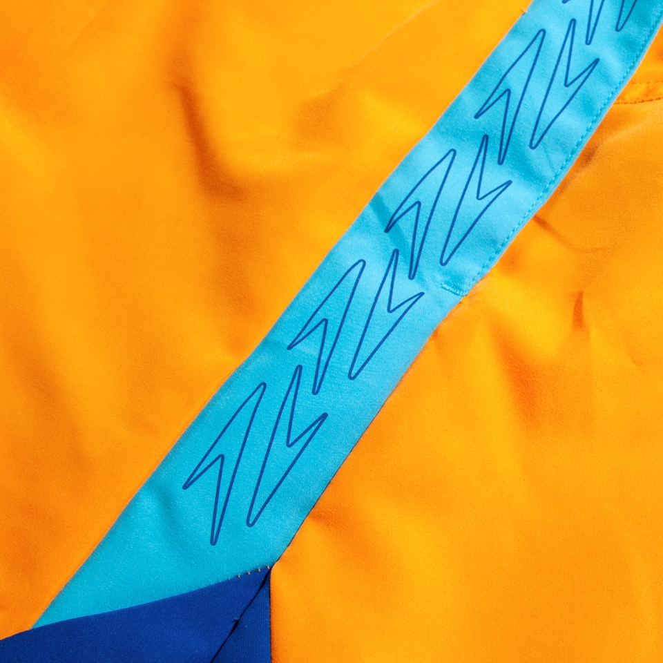 Men's Hyper Boom Splice 16'' Swim Shorts Orange/Blue