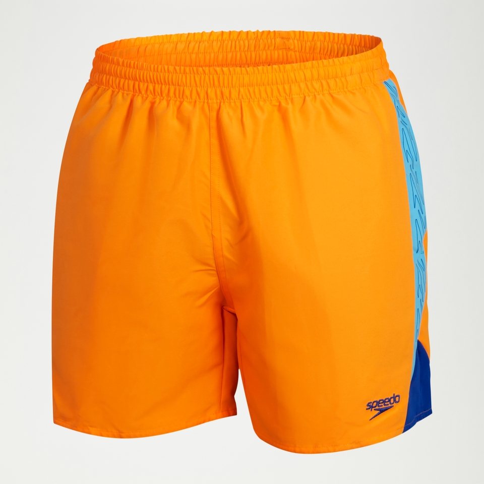 Men's Hyper Boom Splice 16'' Swim Shorts Orange/Blue