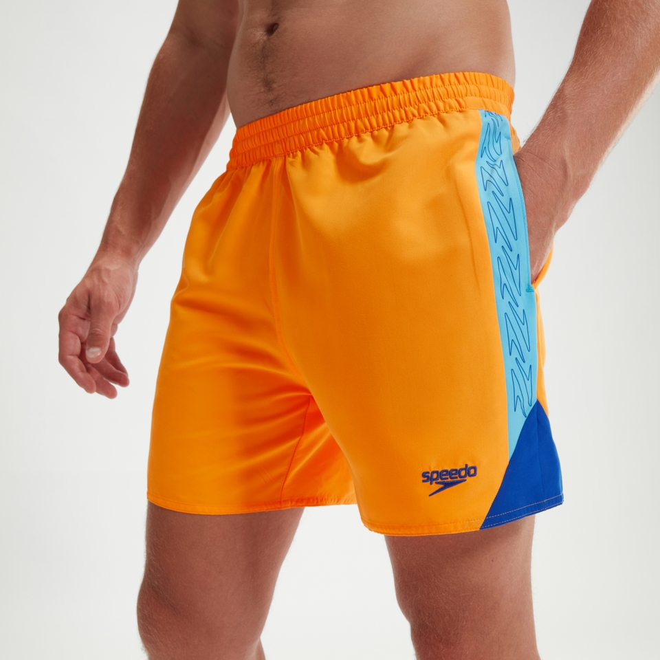 Men's Hyper Boom Splice 16'' Swim Shorts Orange/Blue