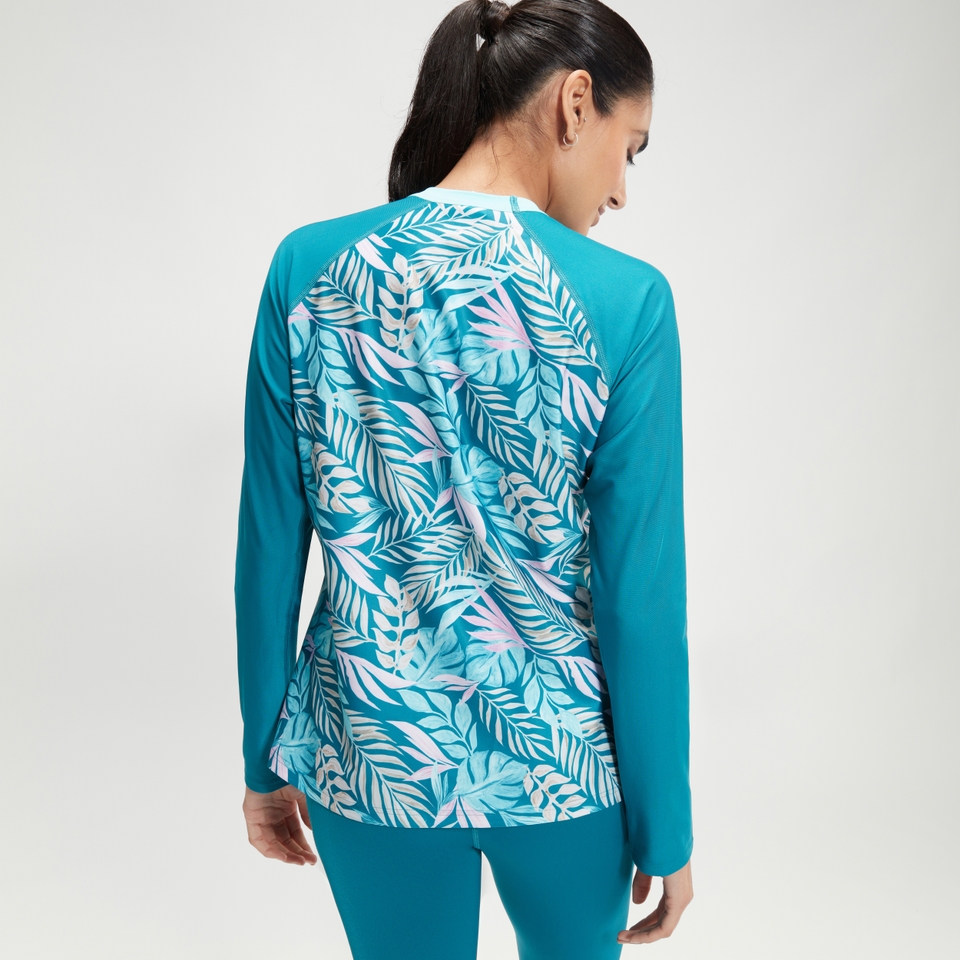 Women's Printed Long Sleeve Swim Tee