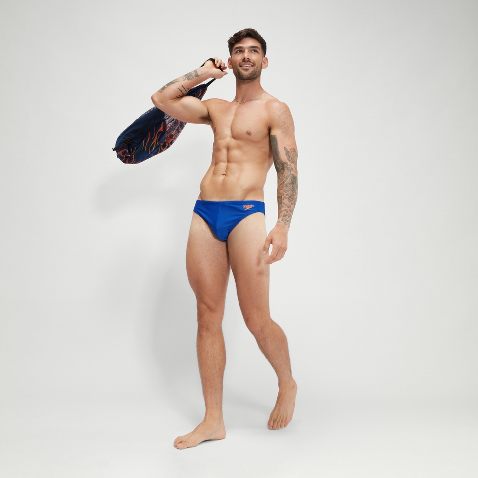 Solar-Badehose 5 cm für Herren Blau