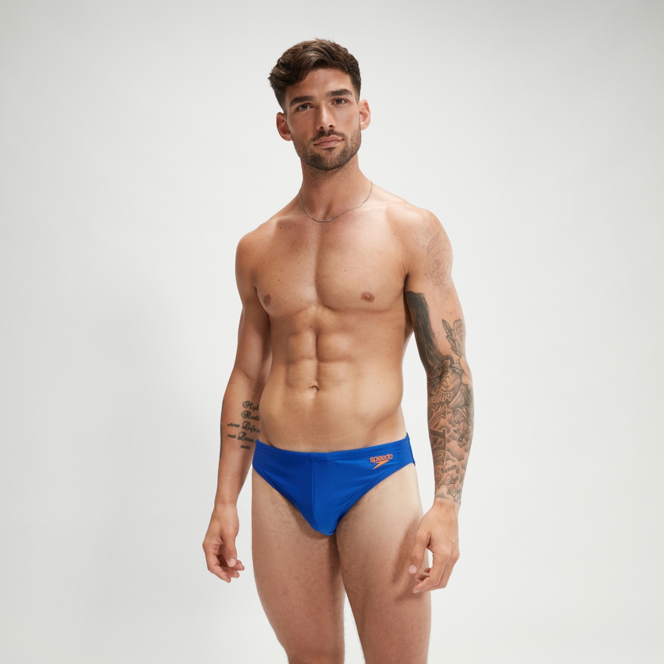 Solar-Badehose 5 cm für Herren Blau