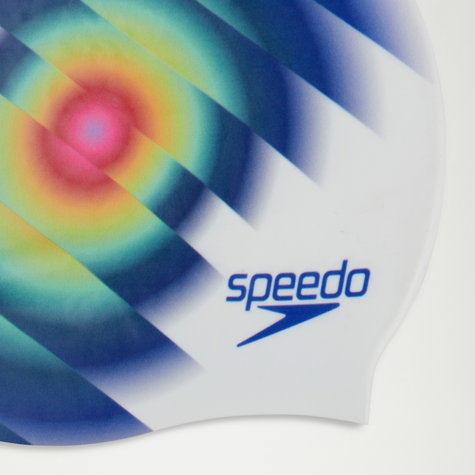 Adult Digital Printed Cap White/Blue