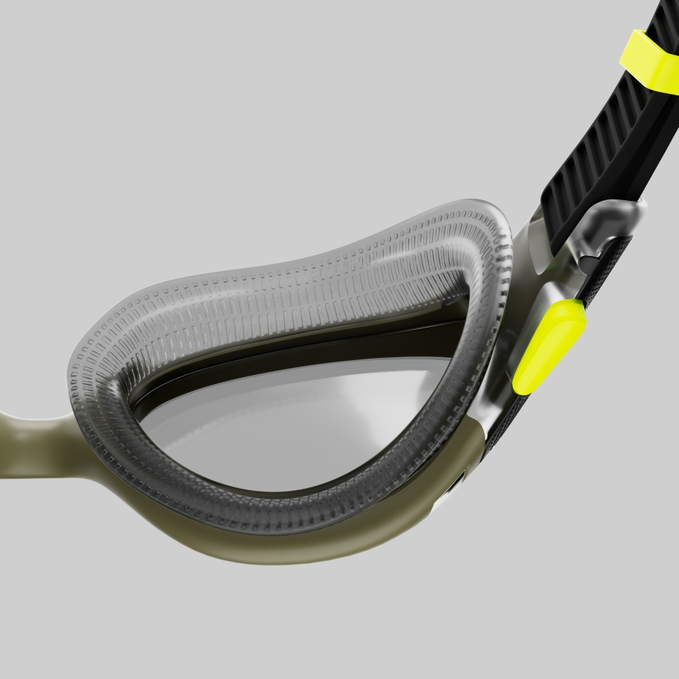 Biofuse 2.0 Polarisierte Schwimmbrille für Erwachsene Dunkelgrün/Gelb