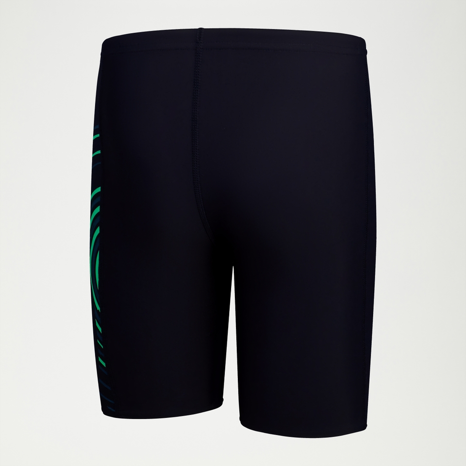 Boys Plastisol Placement Jammer Navy/Green