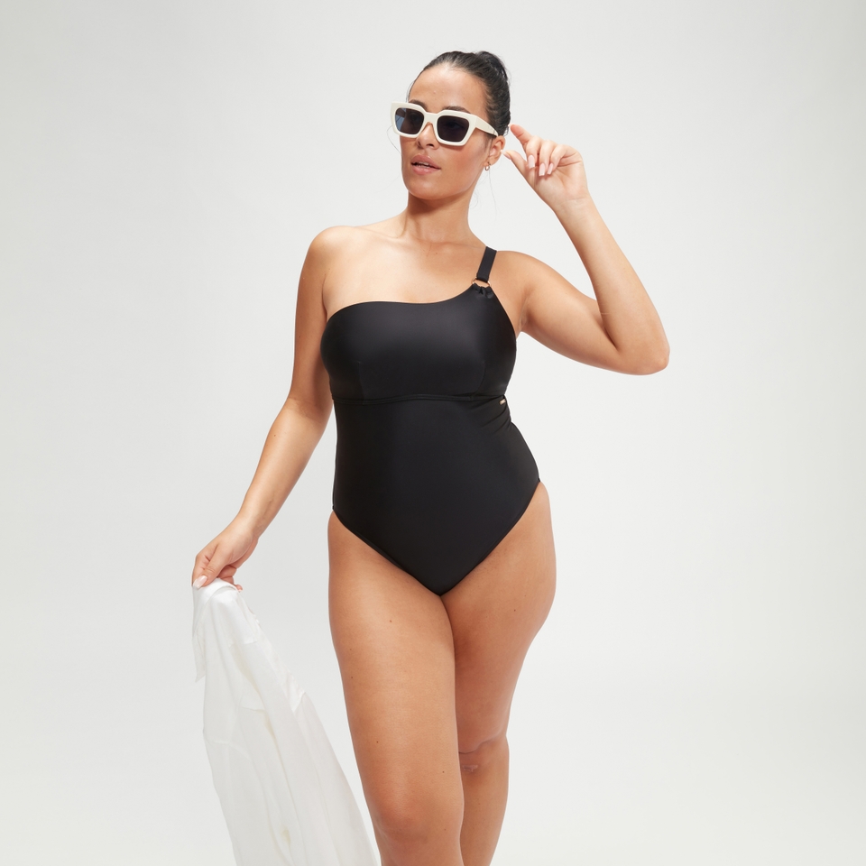Women's Shaping Asymmetric Swimsuit Black