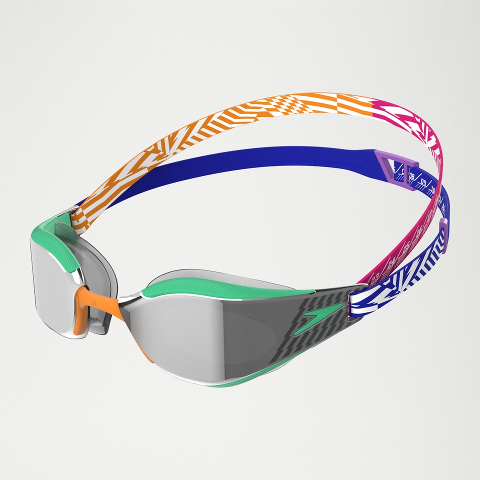 Adult Fastskin Hyper Elite Mirror Goggles Blue/Orange