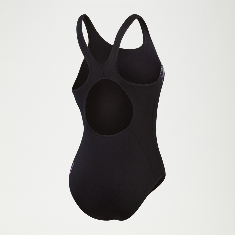 Maillot de bain Femme Placement Muscleback bleu marine/vert