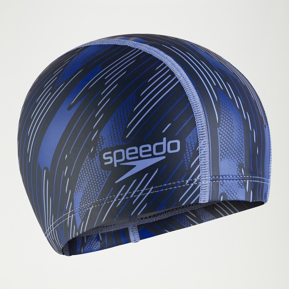 Boom Ultra Pace Badekappe für Erwachsene Marineblau/Blau