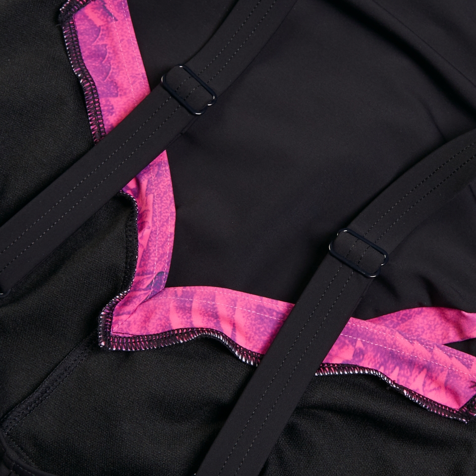 Women's Shaping LunaElustre Swimsuit Black/Pink