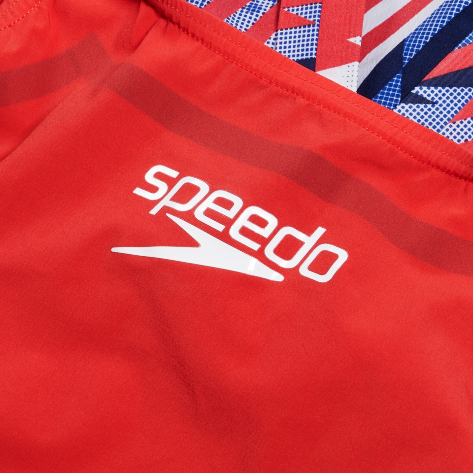 Girls Fastskin Junior LZR Ignite Kneeskin Red/Blue/White