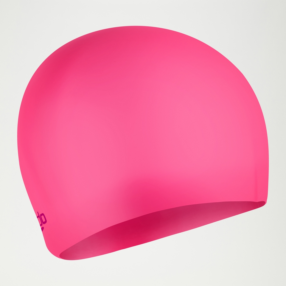 Einfache geformte Silikonbadekappe für Kinder Pink
