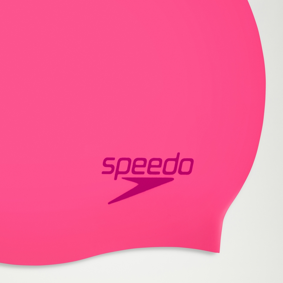 Einfache geformte Silikonbadekappe für Kinder Pink