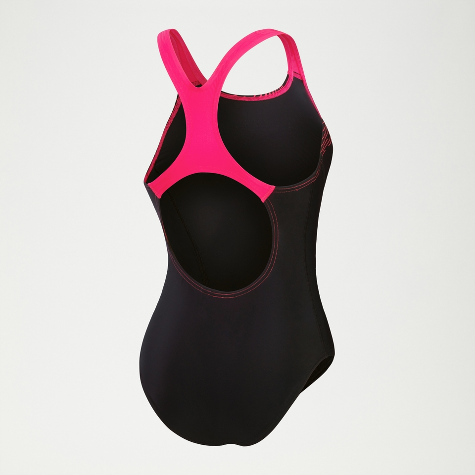 Maillot de bain Femme Medley Logo noir/rose