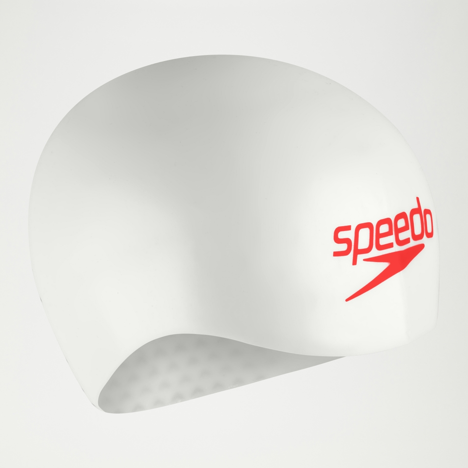 Fastskin Badekappe für Erwachsene Weiß/Rot