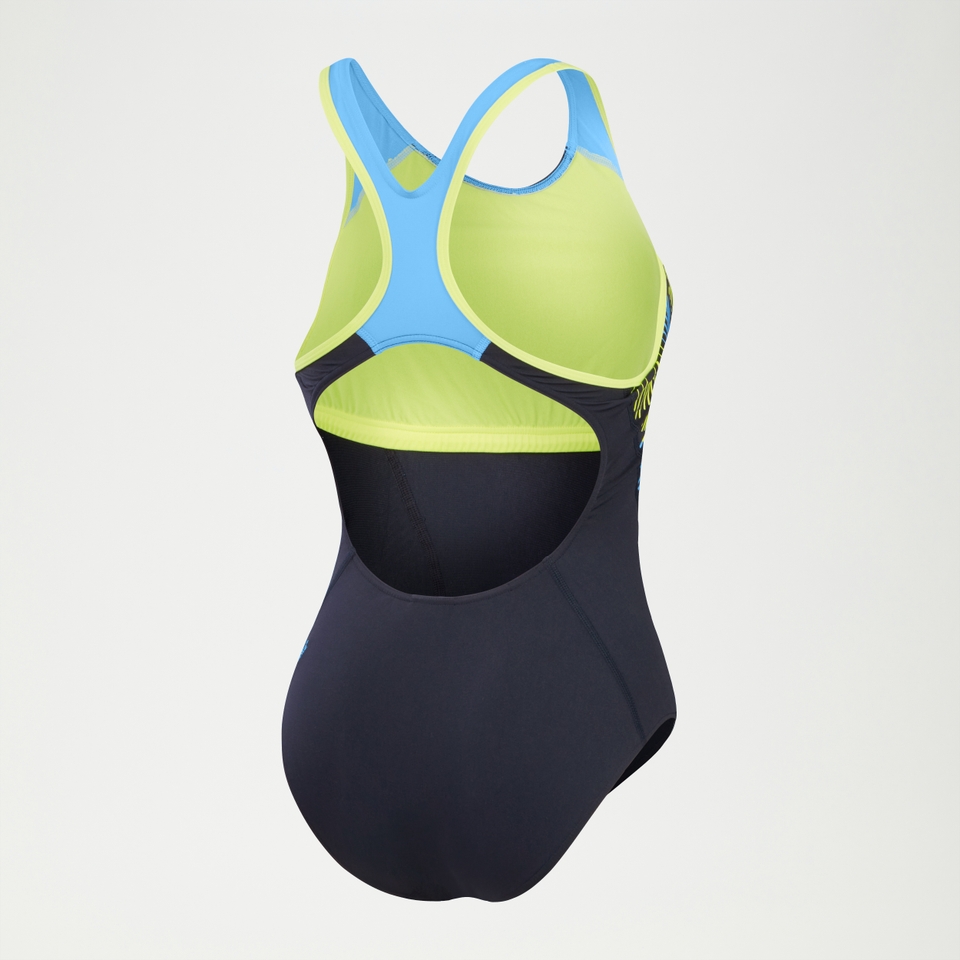 Women's Placement Laneback Swimsuit Navy/Blue