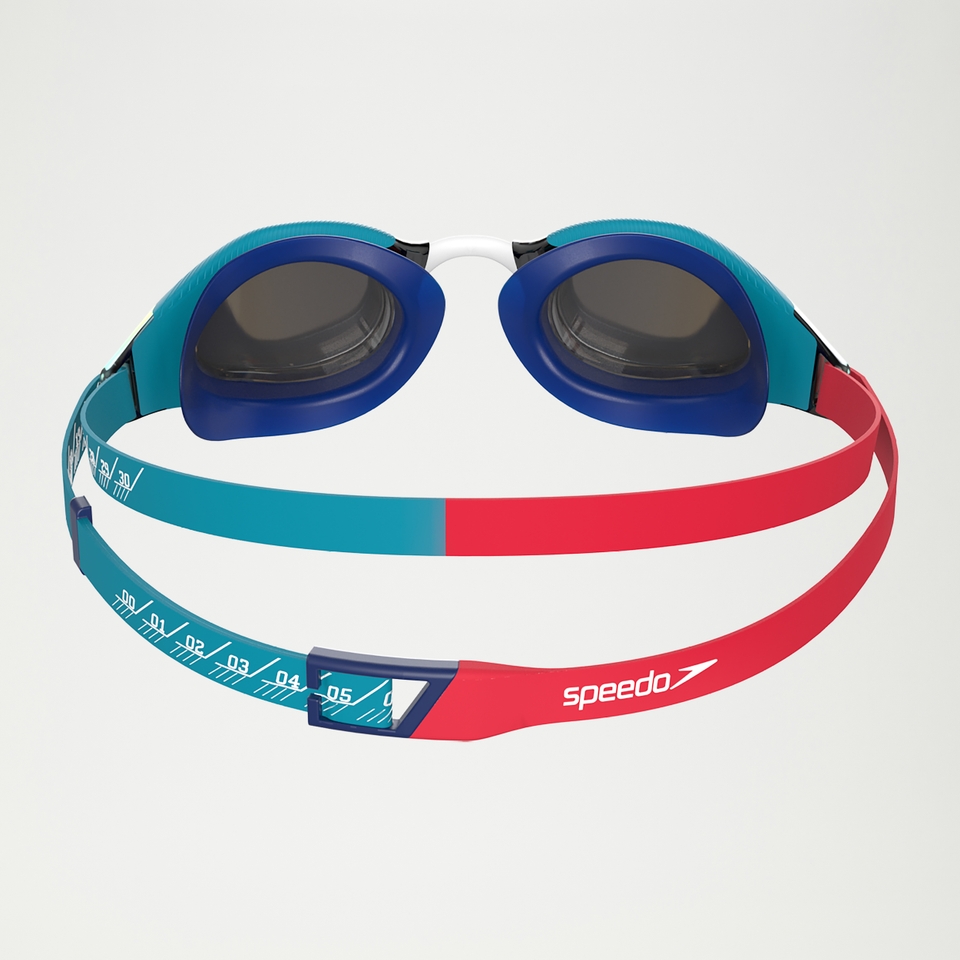 Fastskin Hyper Elite Verspiegelte Schwimmbrille für Kinder Rot/Blau