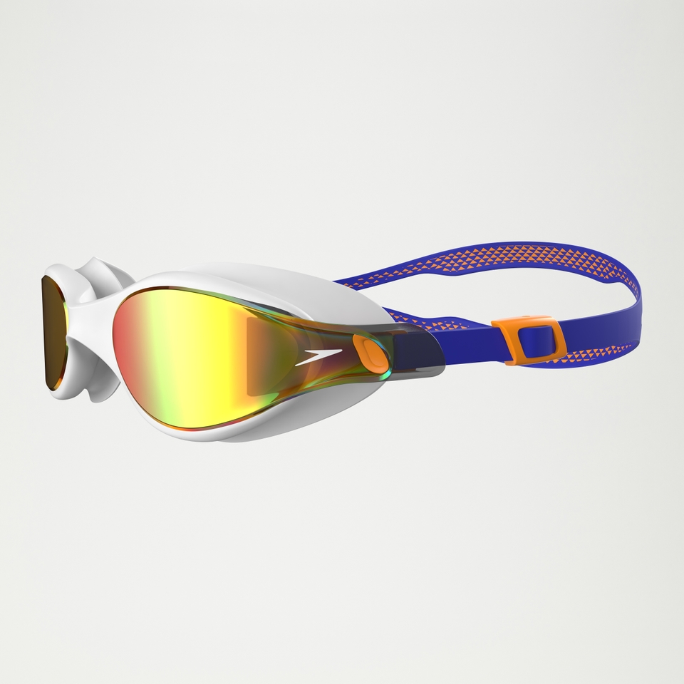 Vue Verspiegelte Schwimmbrille für Erwachsene Weiß/Blau