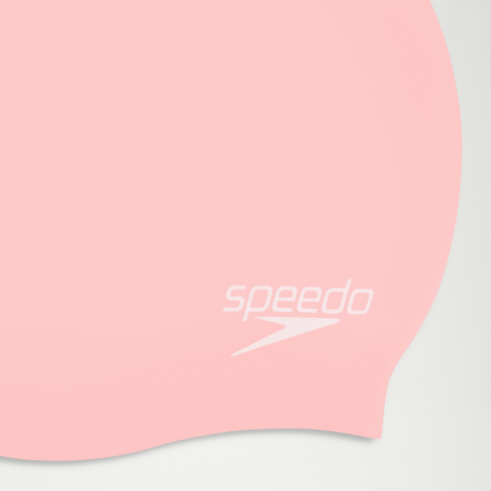 Adult Plain Moulded Silicone Cap Coral