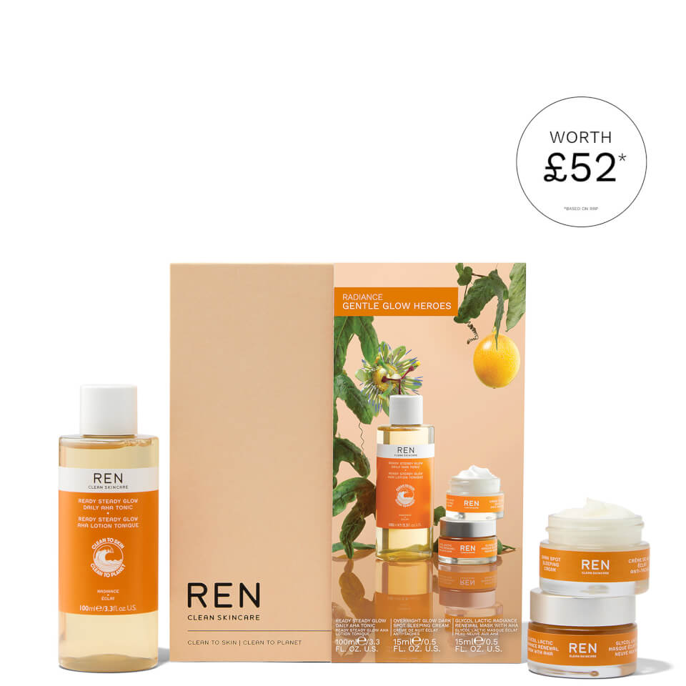 REN Clean Skincare Radiance Gentle Glow Heroes Set