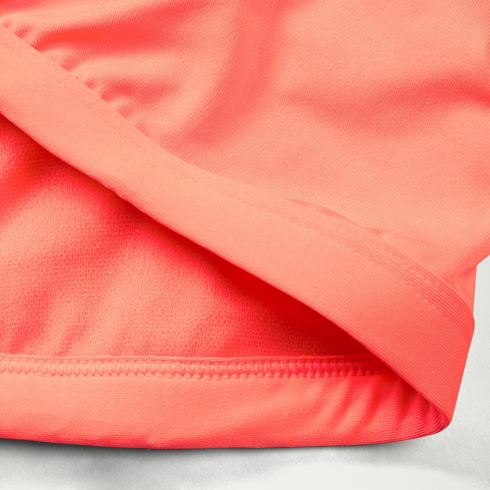 Korallenfarbenes FLU3NTE Solid Convertible Bikinioberteil